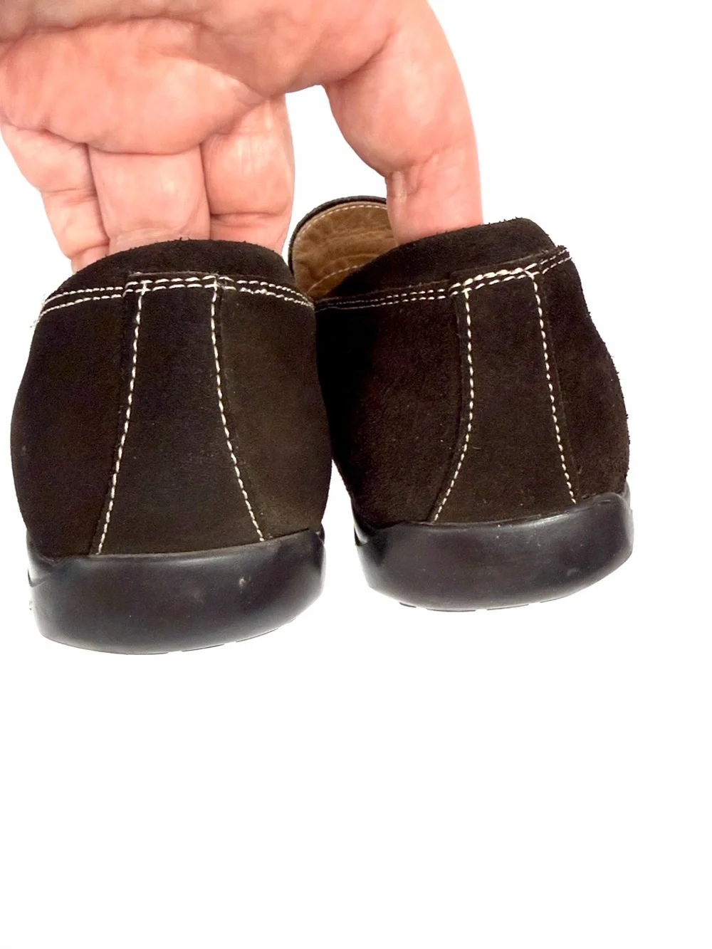 To Boot New York Men’s Dark Brown Suede Penny Loafers US 10 Made in Italy